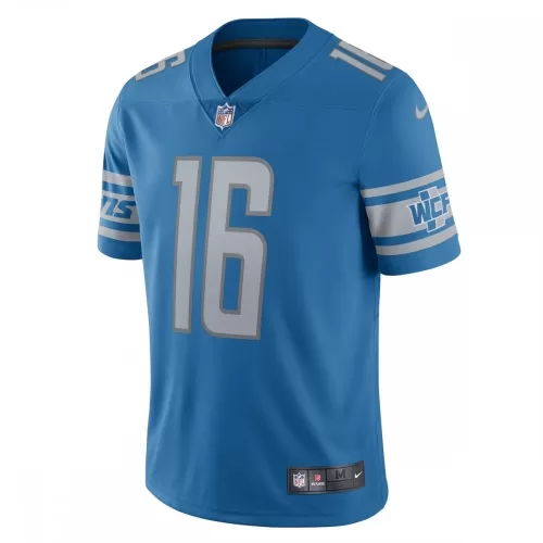 Jared Goff Detroit Lions Nike Vapor Limited Blue Jersey | Official NFL Apparel