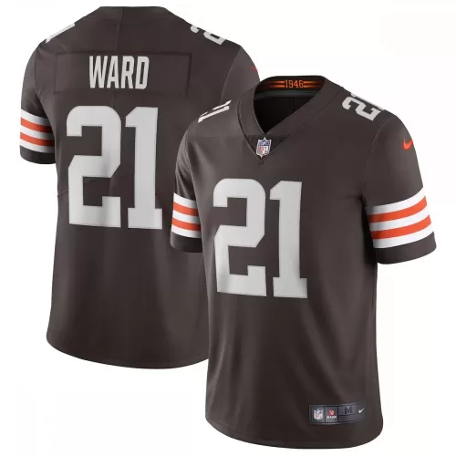 Denzel Ward Cleveland Browns Nike Vapor Limited Jersey - Authentic NFL Gear in Brown Color