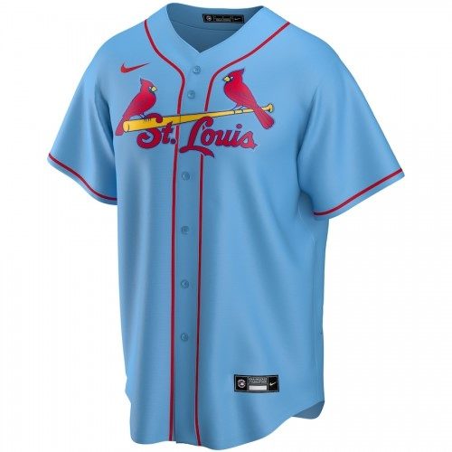 Nike Men's St. Louis Cardinals Light Blue 2020 Alternate Blank Jersey