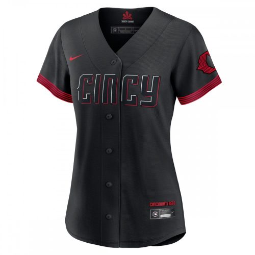 Cincinnati Reds Joey Votto 2023 City Connect Nike Women's Black Player Jersey Replica