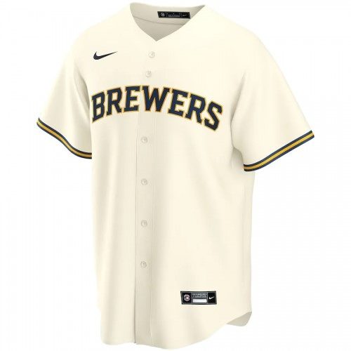 2020 Milwaukee Brewers Nike Men's Cream Home Jersey