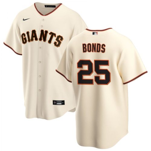 San Francisco Giants Cream Home 2020 BONDS #25 Nike Men's Jersey