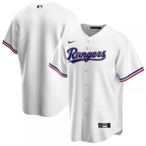 2020 Nike Men's Texas Rangers White Home Replica Jersey - Best Deals