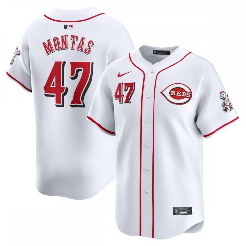 Cincinnati Reds Frankie Montas Nike White Home Limited Player Jersey