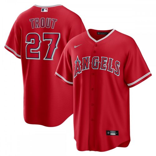 Los Angeles Angels Mike Trout Nike Red Alternate Replica Player Jersey