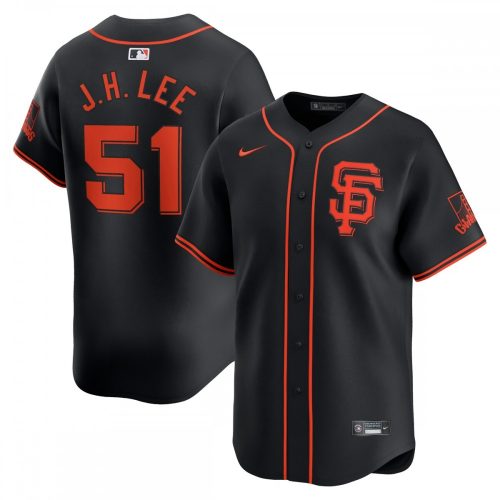 San Francisco Giants Jung Hoo Lee Nike Black Alternate Limited Jersey