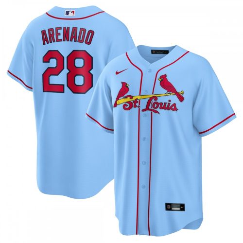 Nolan Arenado St. Louis Cardinals Light Blue Nike Replica Player Jersey - Official Version