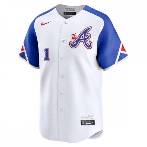 Atlanta Braves Ozzie Albies Nike City Connect White Limited Player Jersey