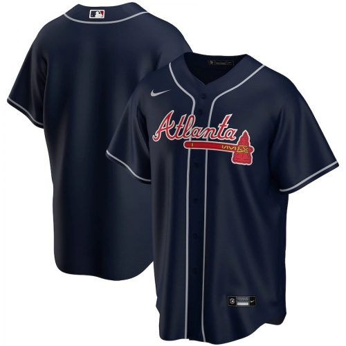 Atlanta Braves Nike Men's Navy Alternate Team Jersey