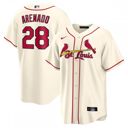 Nolan Arenado St. Louis Cardinals Nike Cream Alternate Player Jersey