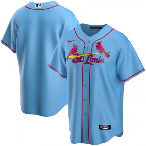 Nike Men's St. Louis Cardinals Light Blue 2020 Alternate Blank Jersey