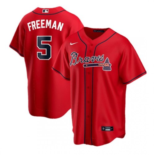 Atlanta Braves Freddie Freeman #5 Red 2020 Player Jersey for Men - Best Deals & Quality Assurance