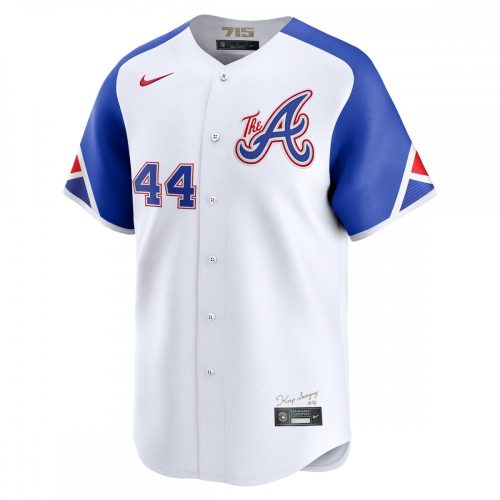 Atlanta Braves Hank Aaron Nike City Connect Retired Player Jersey