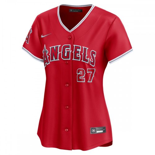 Los Angeles Angels Mike Trout Nike Red Alternate Limited Women's Player Jersey