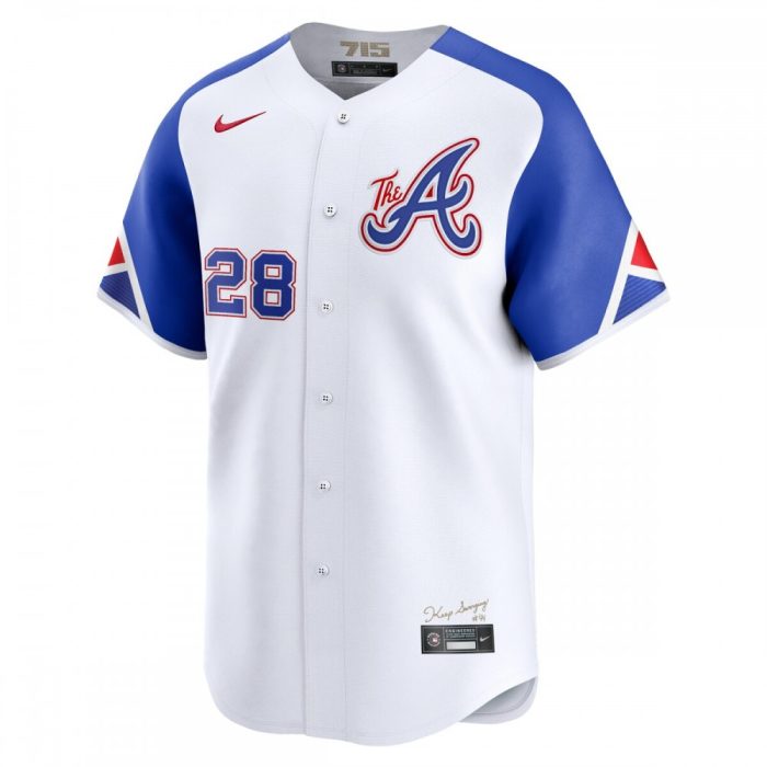 Atlanta Braves Matt Olson Nike City Connect White Limited Player Jersey