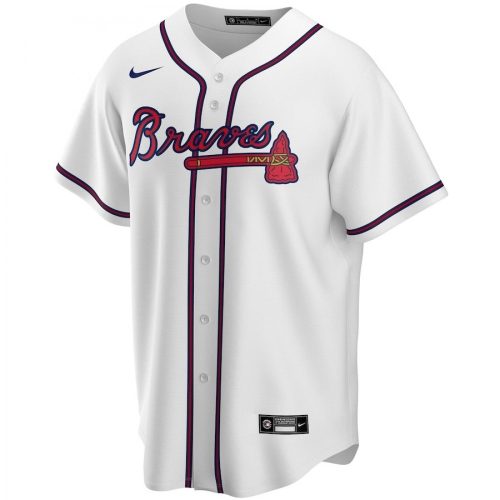 2020 Men's Atlanta Braves Ozzie Albies #1 White Home Replica Player Jersey