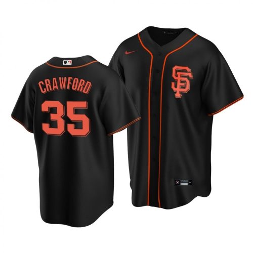 San Francisco Giants Brandon Crawford Nike Black Home 2020 Jersey