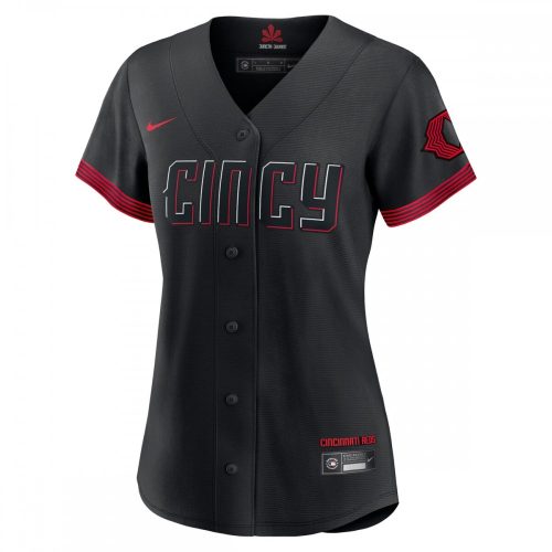 2023 Cincinnati Reds Women's City Connect Black Replica Jersey by Nike