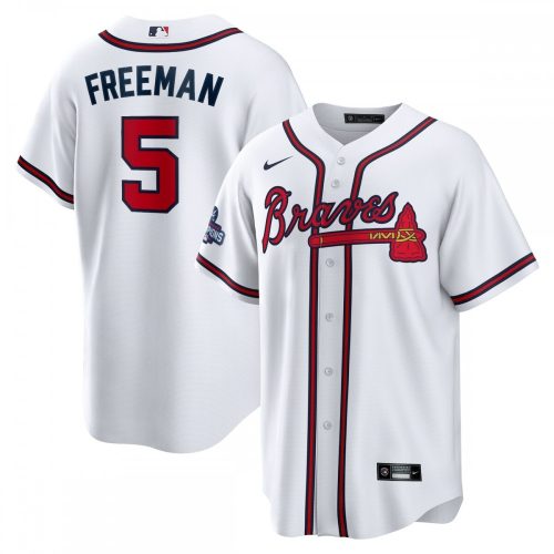 Atlanta Braves Freddie Freeman Nike 2021 World Series Champions Patch Player Jersey - White | Buy Online