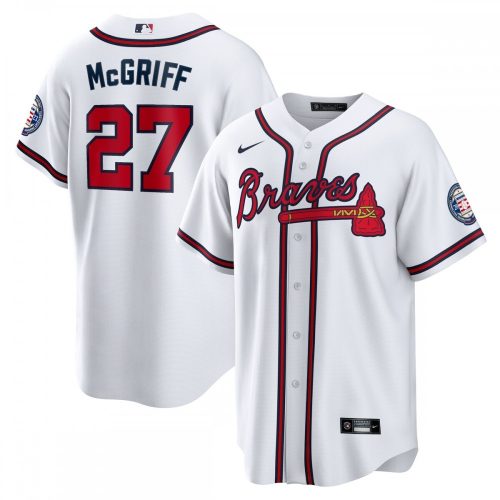 Atlanta Braves Fred McGriff Hall of Fame Patch Replica Jersey 2023