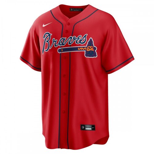 Atlanta Braves Red Nike Replica Alternate Team Jersey