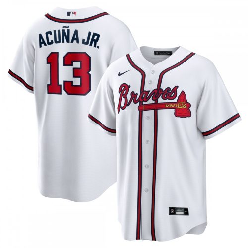 Atlanta Braves Ronald Acuna Jr. Nike White Home Replica Player Jersey