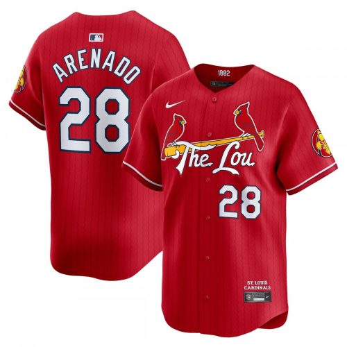 Limited Edition Red Nolan Arenado St. Louis Cardinals City Connect Jersey