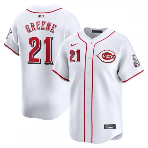 Cincinnati Reds Hunter Greene Nike Home Limited Player Jersey - White - Shop Now