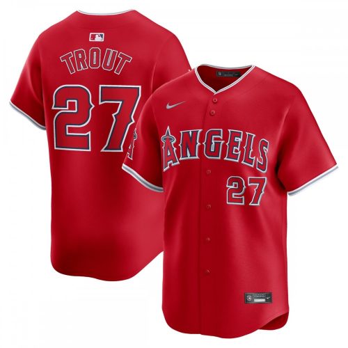 Los Angeles Angels Mike Trout Nike Red Alternate Limited Player Jersey