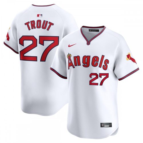 Los Angeles Angels Mike Trout Nike Limited Edition White Alternate Player Jersey