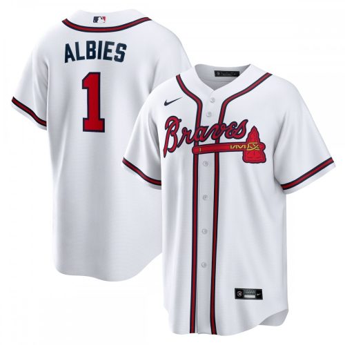 Atlanta Braves Ozzie Albies Nike Home Replica Player Jersey - White