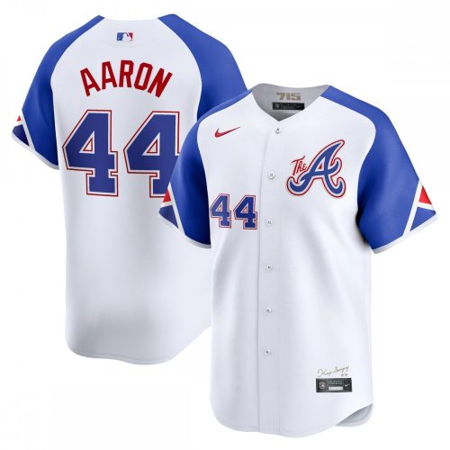 Atlanta Braves Hank Aaron Nike City Connect Retired Player Jersey