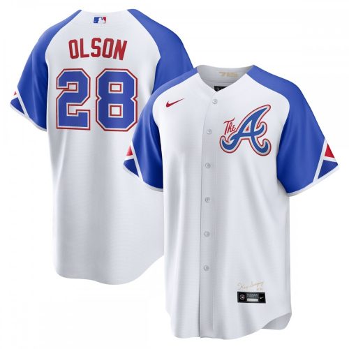 Atlanta Braves Nike 2023 City Connect Player Jersey by Matt Olson - White Replica