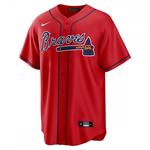 Atlanta Braves Ozzie Albies Nike Red Alternate Replica Player Name Jersey