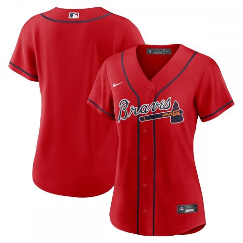 Atlanta Braves Women's Red Alternate Nike Team Jersey - Top Choice for Female Fans