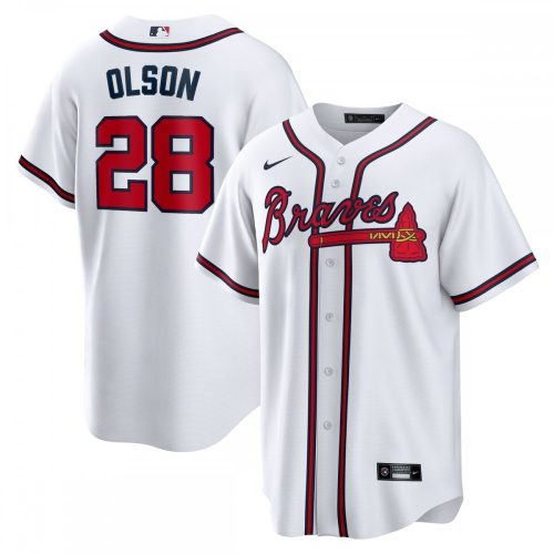 Atlanta Braves Matt Olson Nike White Home Replica Player Jersey