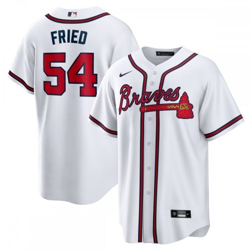 Atlanta Braves Max Fried Nike Home White Replica Player Jersey