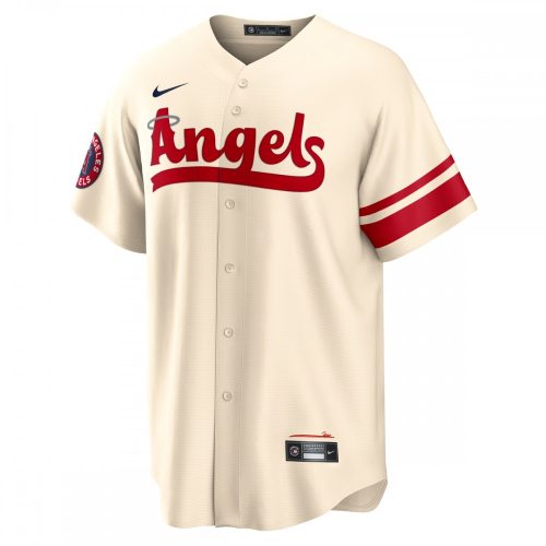 Los Angeles Angels 2022 City Connect Replica Jersey by Nike - Cream