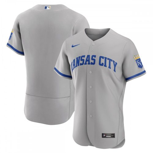 20222 Nike Kansas City Royals Gray Road Authentic Jersey - Top Choice for MLB Fans