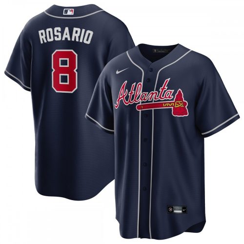 Atlanta Braves Eddie Rosario Navy Nike Alternate Replica Player Jersey