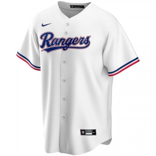 2020 Nike Men's Texas Rangers White Home Replica Jersey - Best Deals