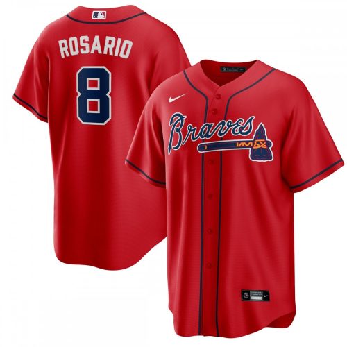 Atlanta Braves Eddie Rosario Nike Red Alternate Player Jersey