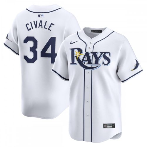 Aaron Civale Tampa Bay Rays Nike Home Limited Player Jersey