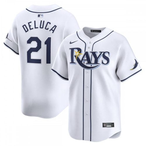 Jonny DeLuca Tampa Bay Rays Nike Home Limited Player Jersey - White - Shop Now