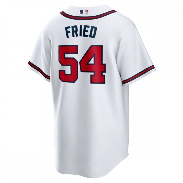 Atlanta Braves Max Fried Nike Home White Replica Player Jersey