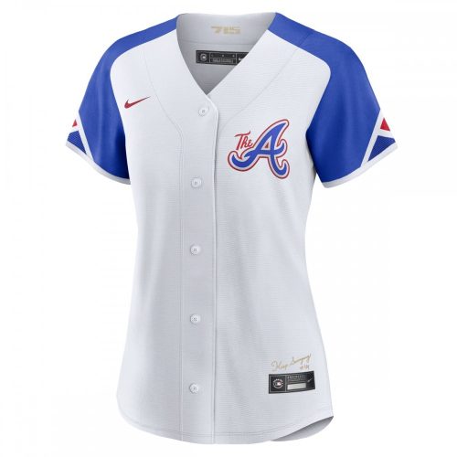 Atlanta Braves Ronald Acuña Jr. Nike Women's City Connect White Replica Player Jersey