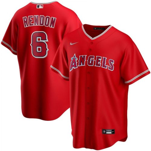 Los Angeles Angels Anthony Rendon #6 Nike Scarlet 2020 Alternate Jersey