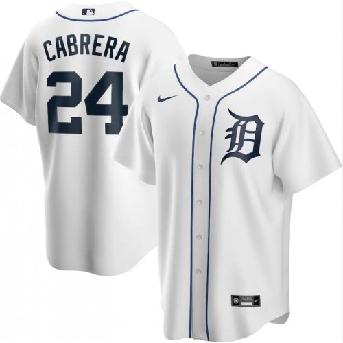 2020 Nike Detroit Tigers Miguel Cabrera #24 White Home Jersey